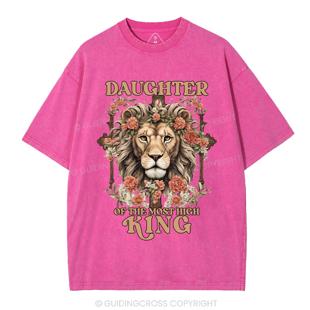 Daughter Of  The Most High King Christian Washed T-Shirt