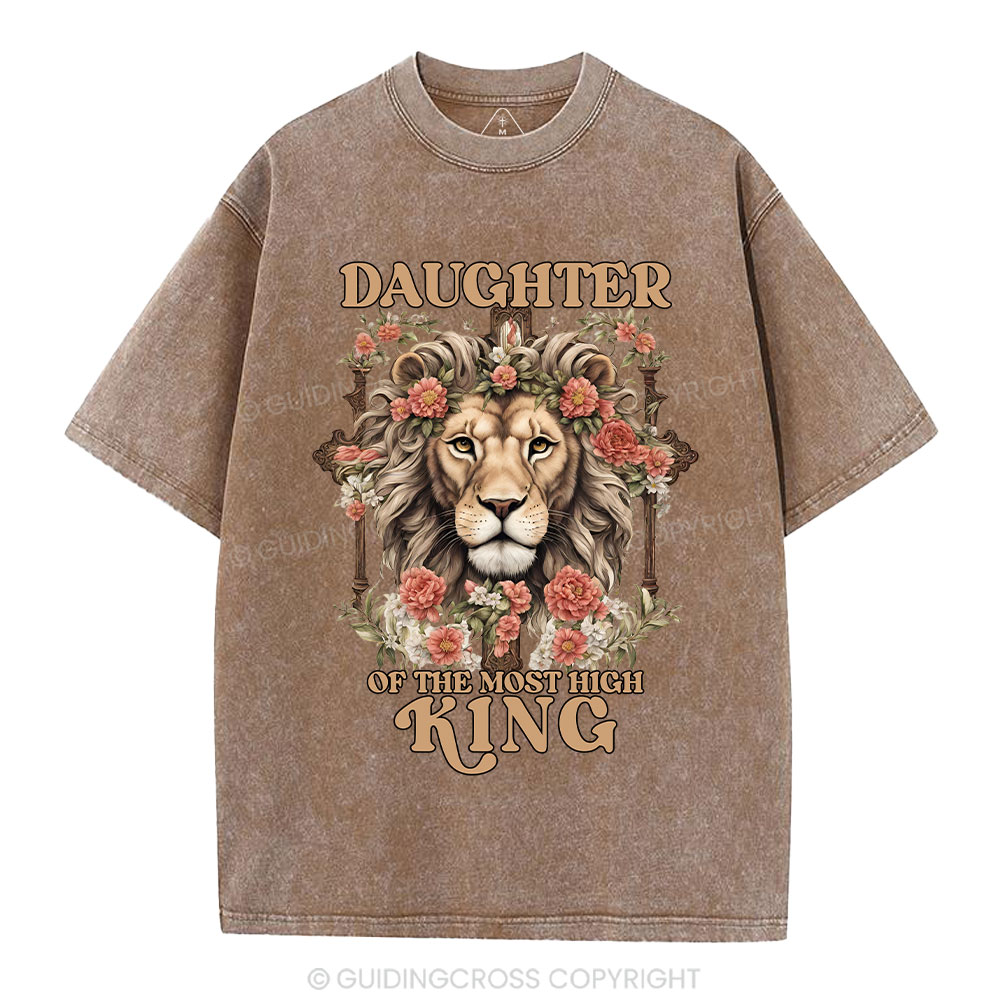 Daughter Of  The Most High King Christian Washed T-Shirt