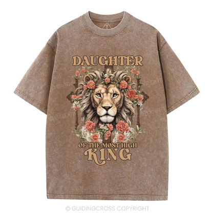 Daughter Of  The Most High King Christian Washed T-Shirt