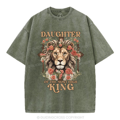 Daughter Of  The Most High King Christian Washed T-Shirt