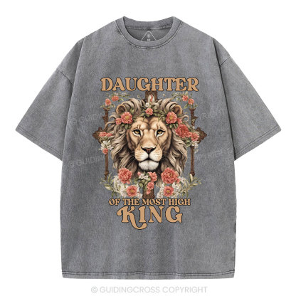 Daughter Of  The Most High King Christian Washed T-Shirt
