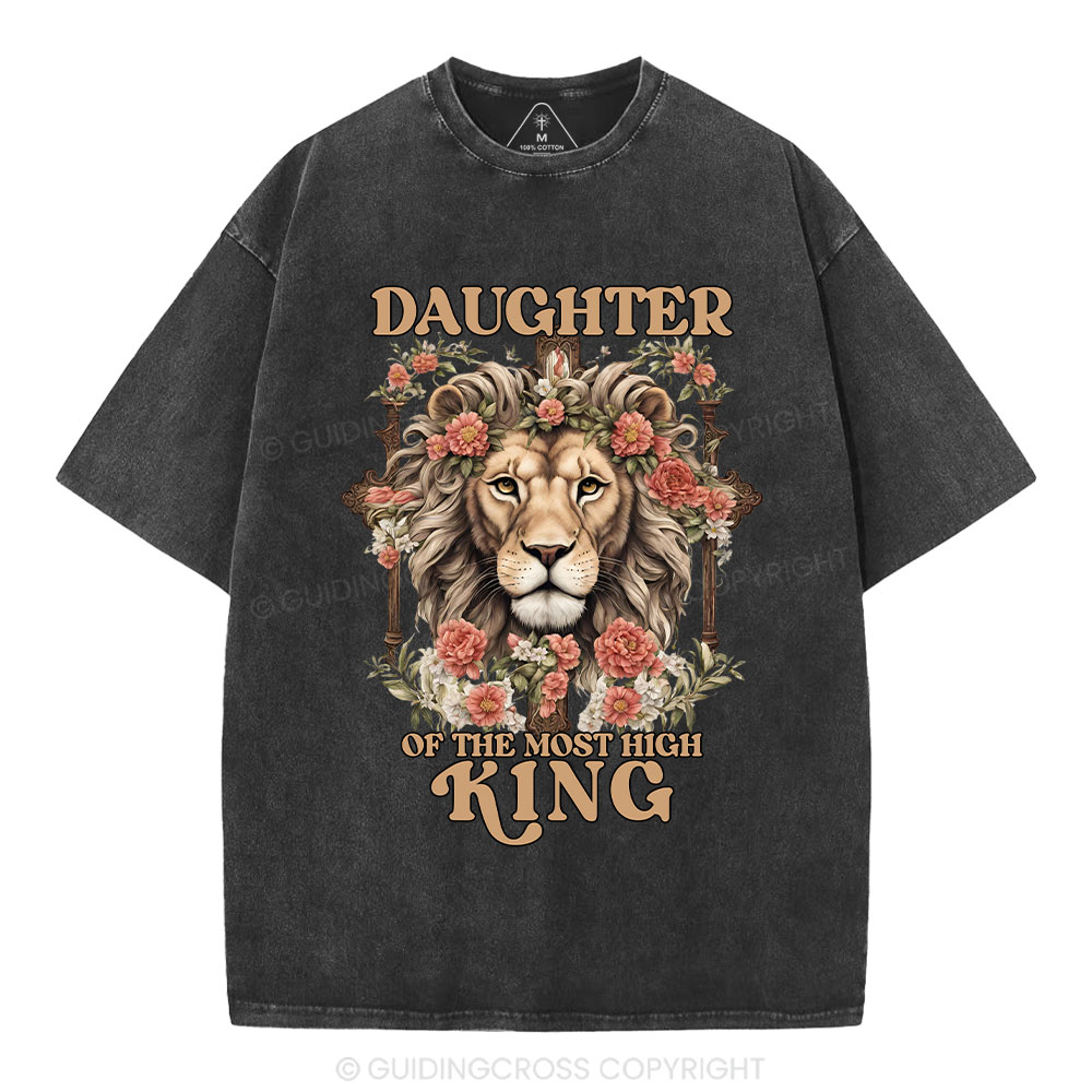 Daughter Of  The Most High King Christian Washed T-Shirt