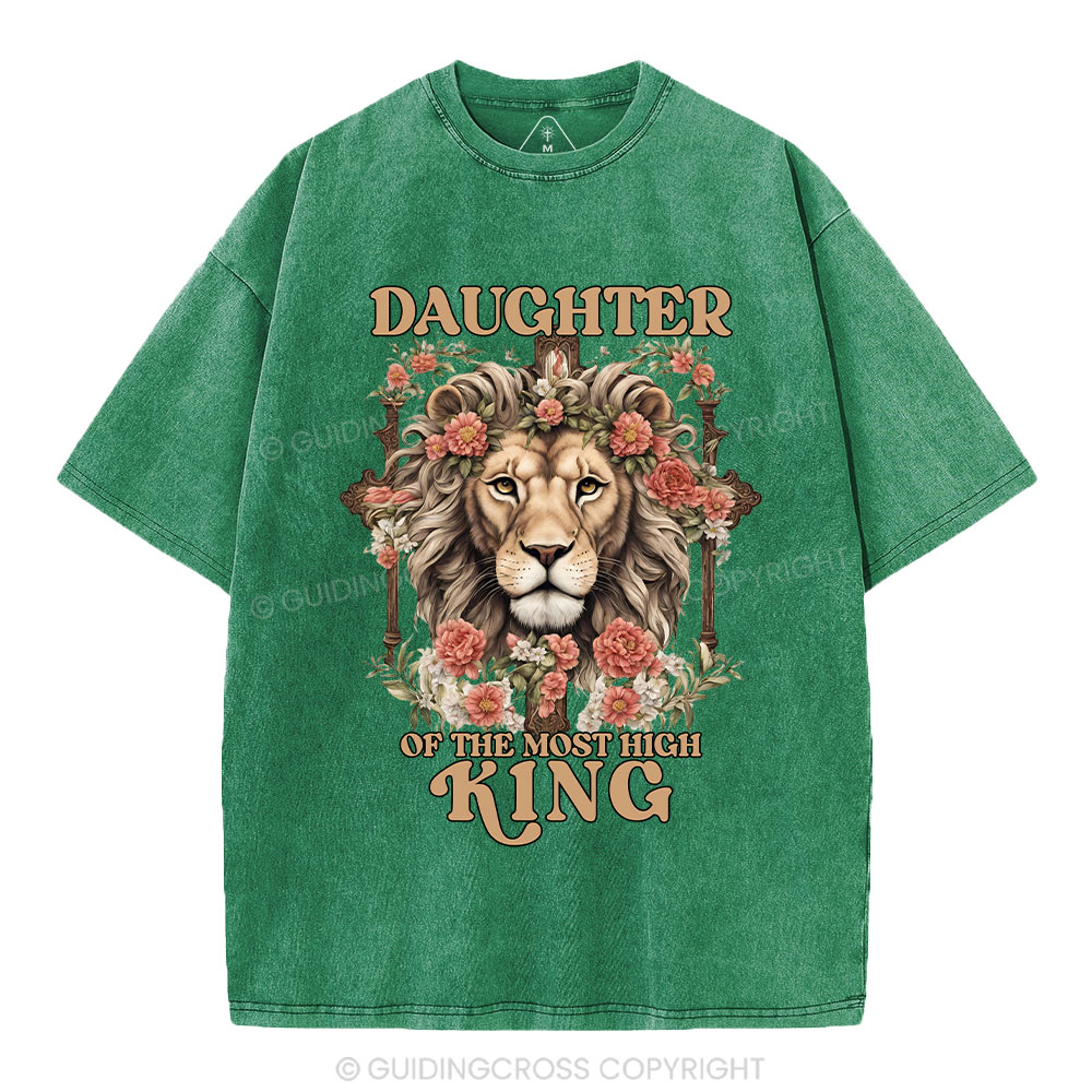 Daughter Of  The Most High King Christian Washed T-Shirt