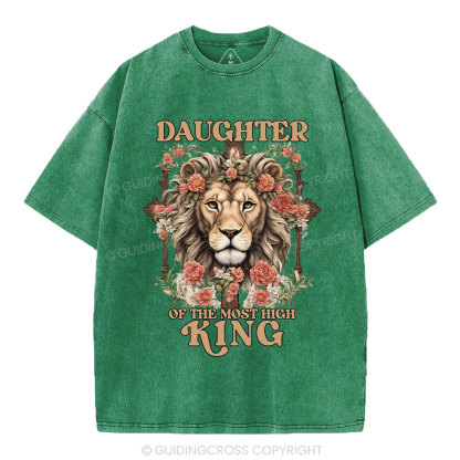 Daughter Of  The Most High King Christian Washed T-Shirt