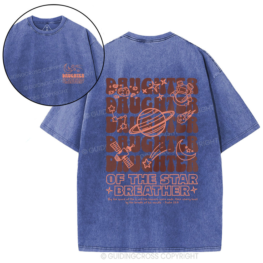 Daughter Of The Star Breather Christian Washed T=Shirt