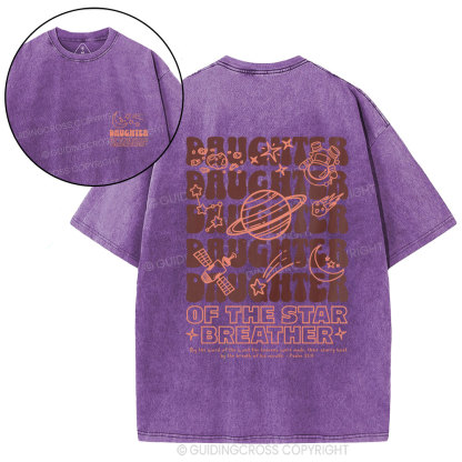 Daughter Of The Star Breather Christian Washed T=Shirt