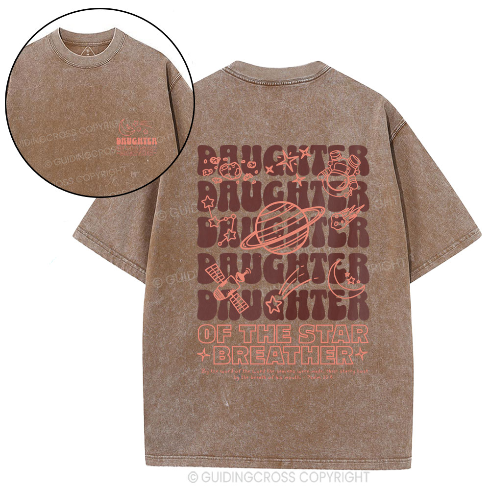 Daughter Of The Star Breather Christian Washed T=Shirt
