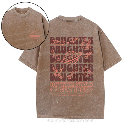 Daughter Of The Star Breather Christian Washed T=Shirt
