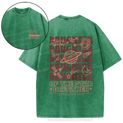 Daughter Of The Star Breather Christian Washed T=Shirt