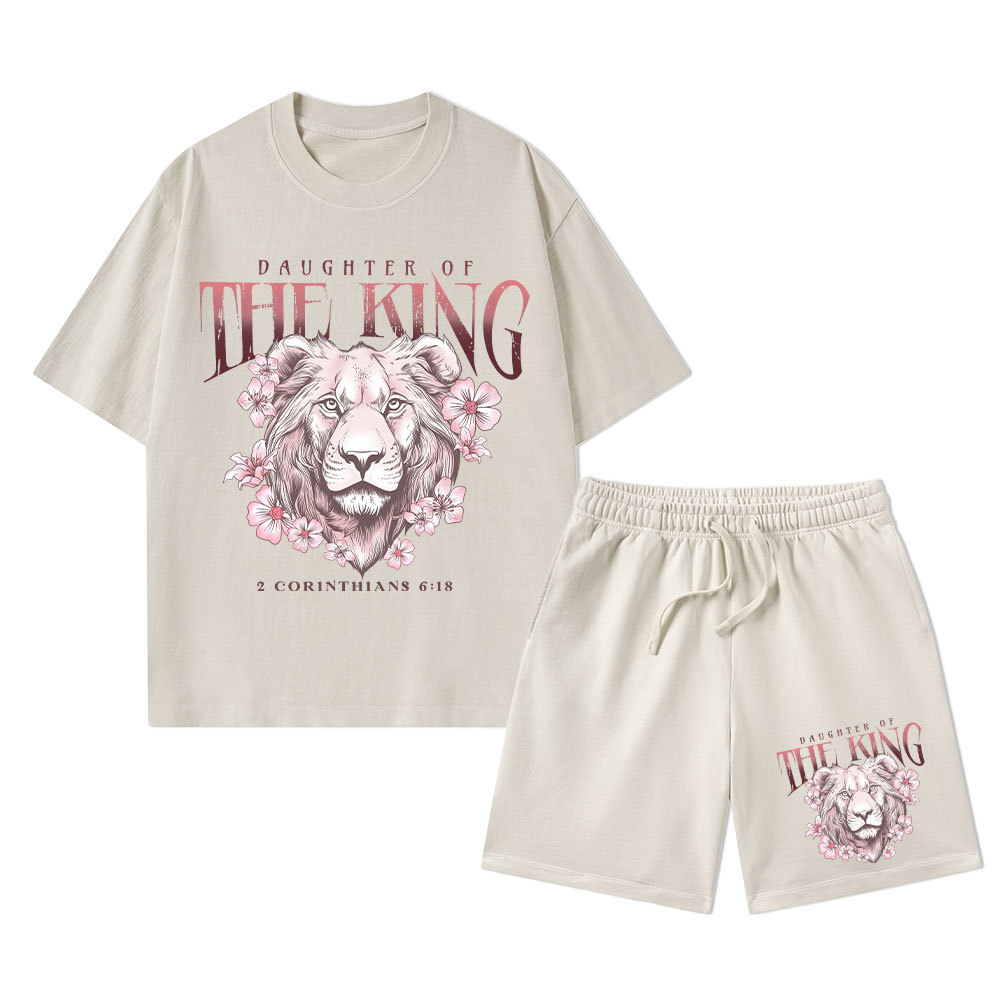Daughter of The King Christian Washed T-Shirt & Shorts