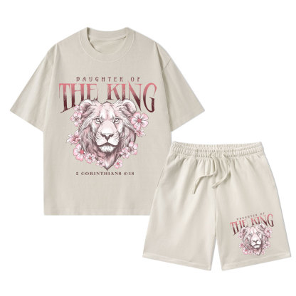 Daughter of The King Christian Washed T-Shirt & Shorts
