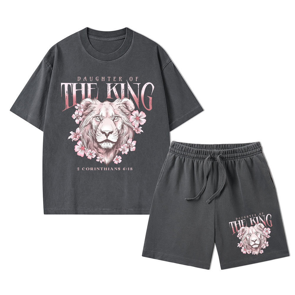 Daughter of The King Christian Washed T-Shirt & Shorts