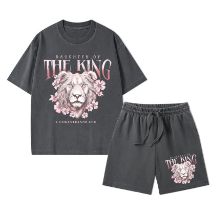 Daughter of The King Christian Washed T-Shirt & Shorts