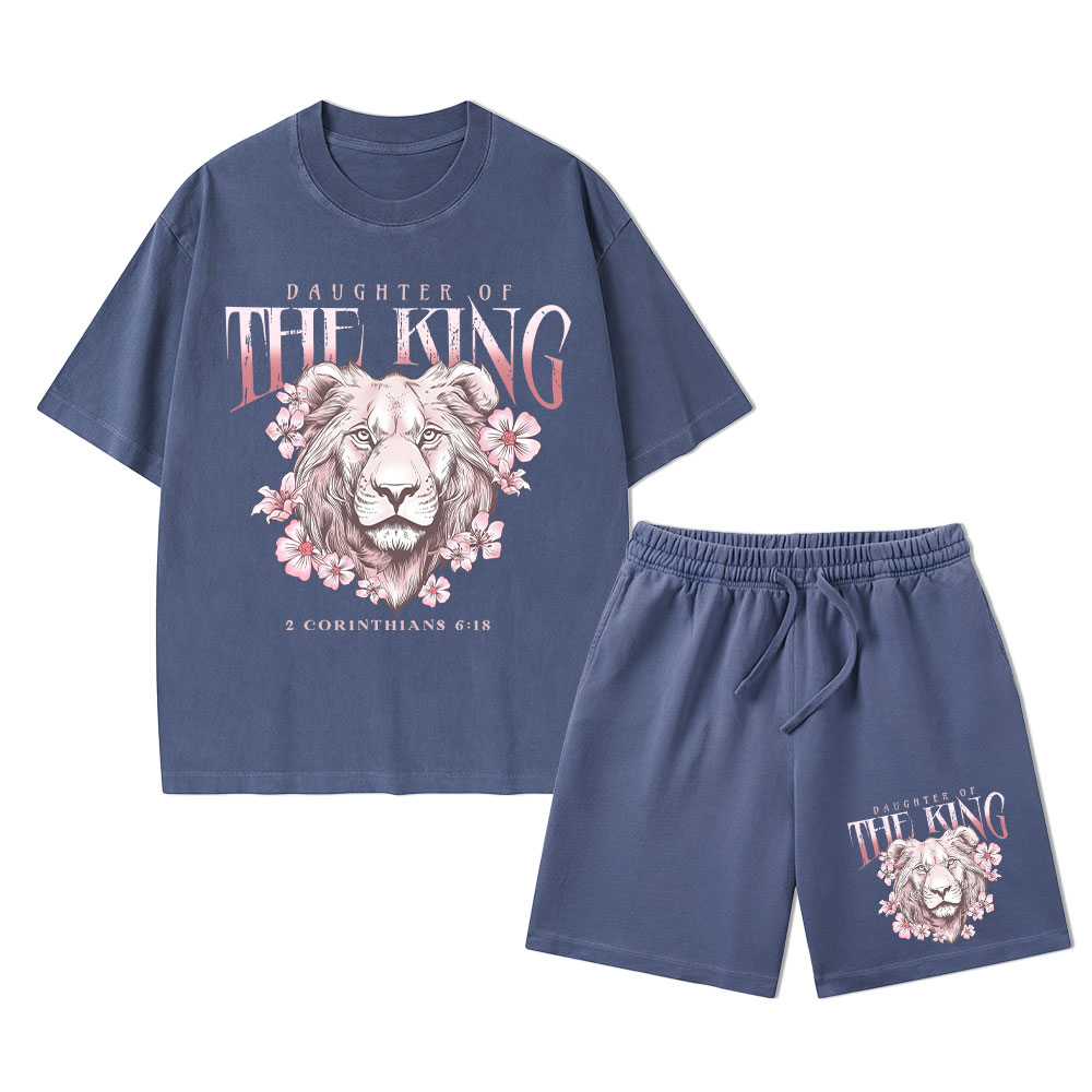 Daughter of The King Christian Washed T-Shirt & Shorts