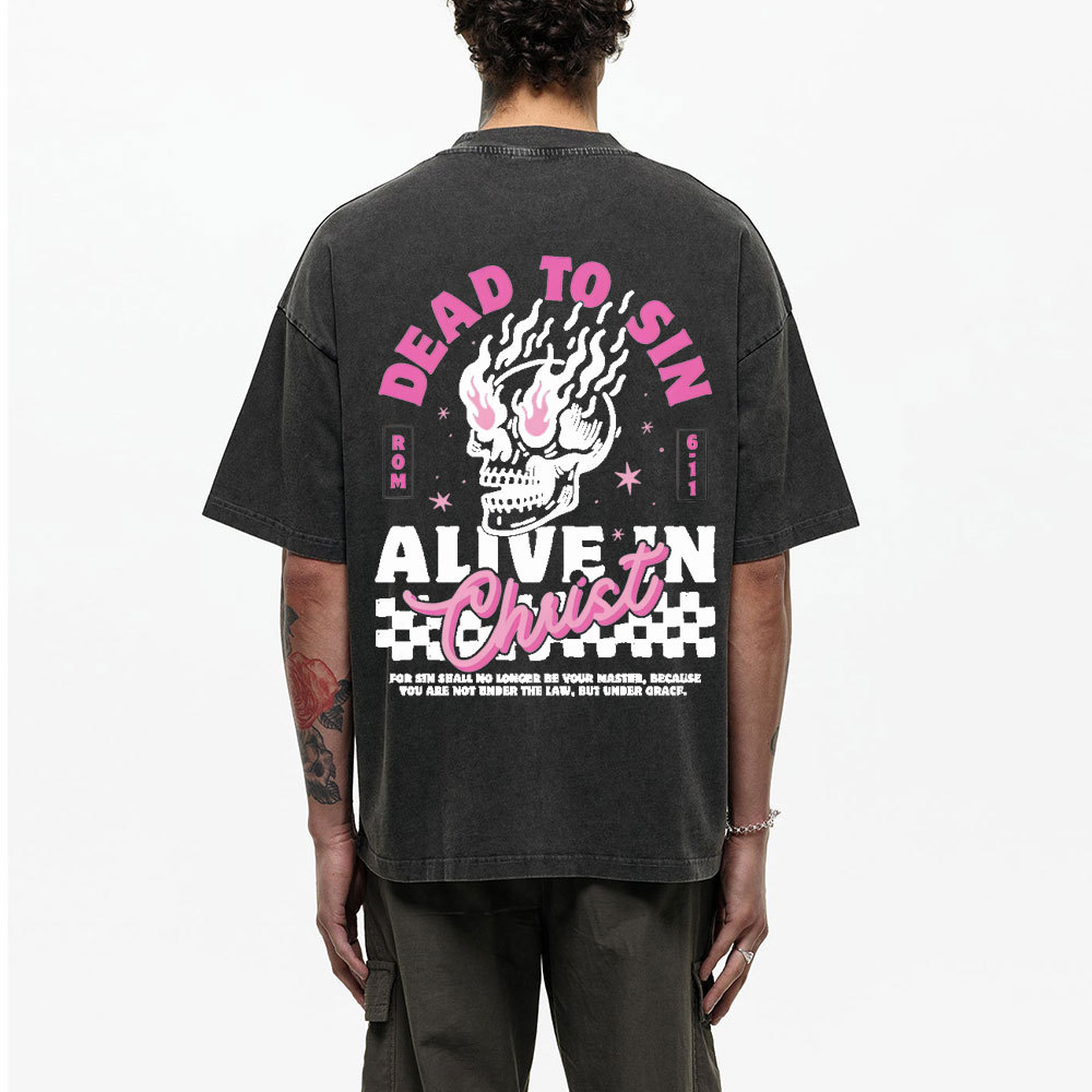 Dead To Sin Chirstian Washed T-Shirt
