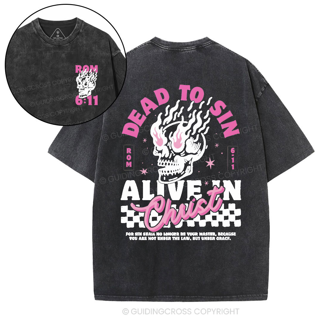 Dead To Sin Chirstian Washed T-Shirt