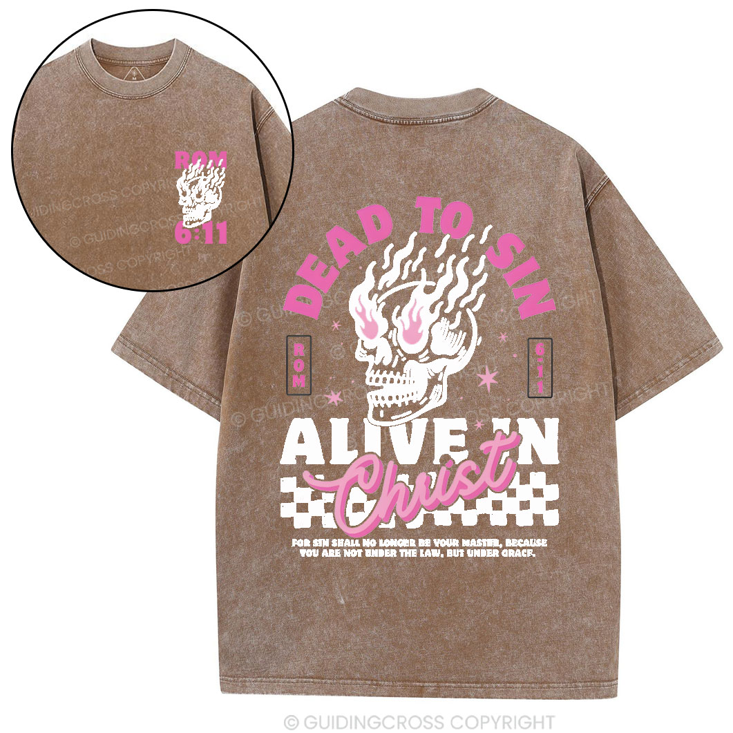 Dead To Sin Chirstian Washed T-Shirt