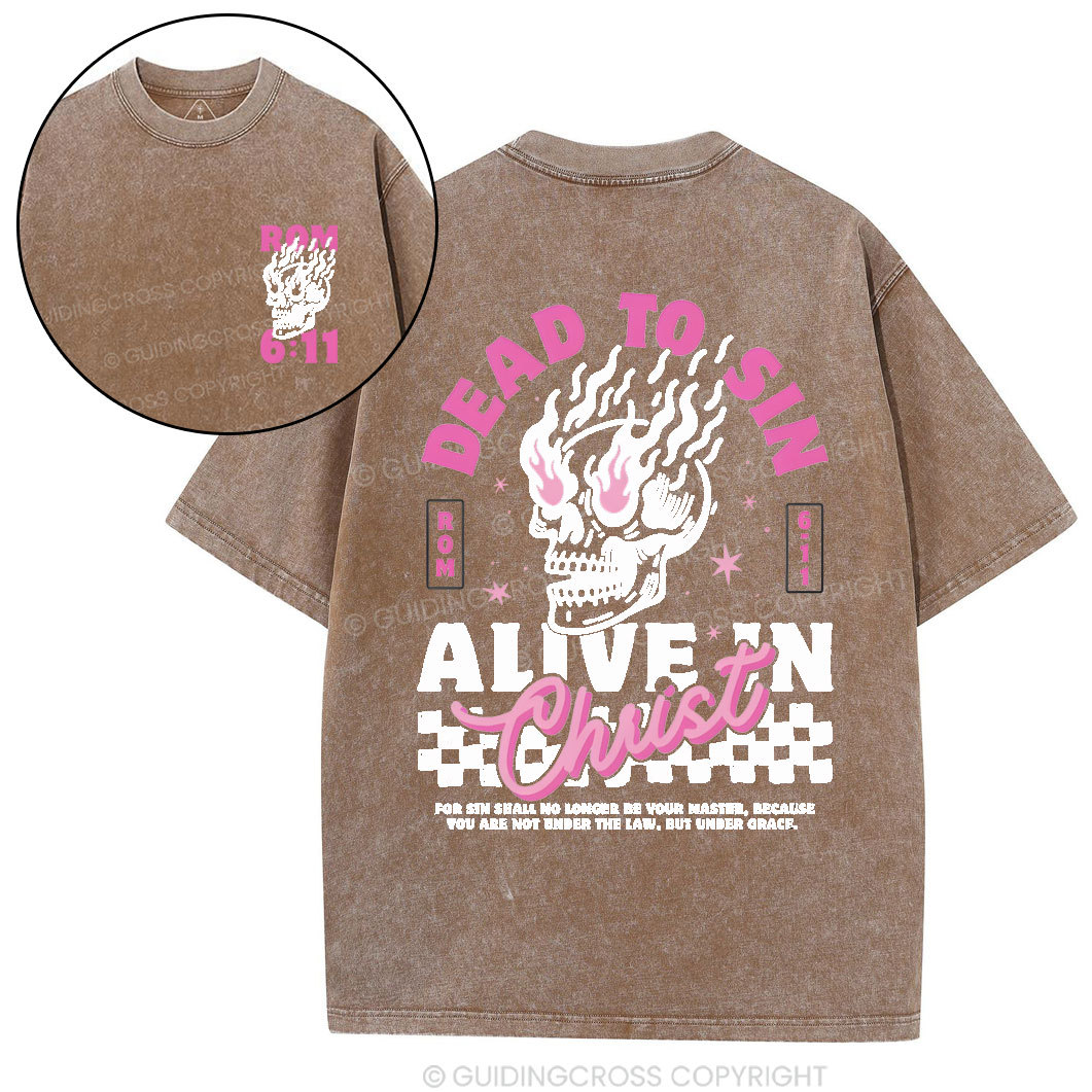 Dead To Sin Chirstian Washed T-Shirt
