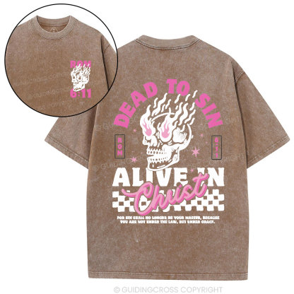 Dead To Sin Chirstian Washed T-Shirt