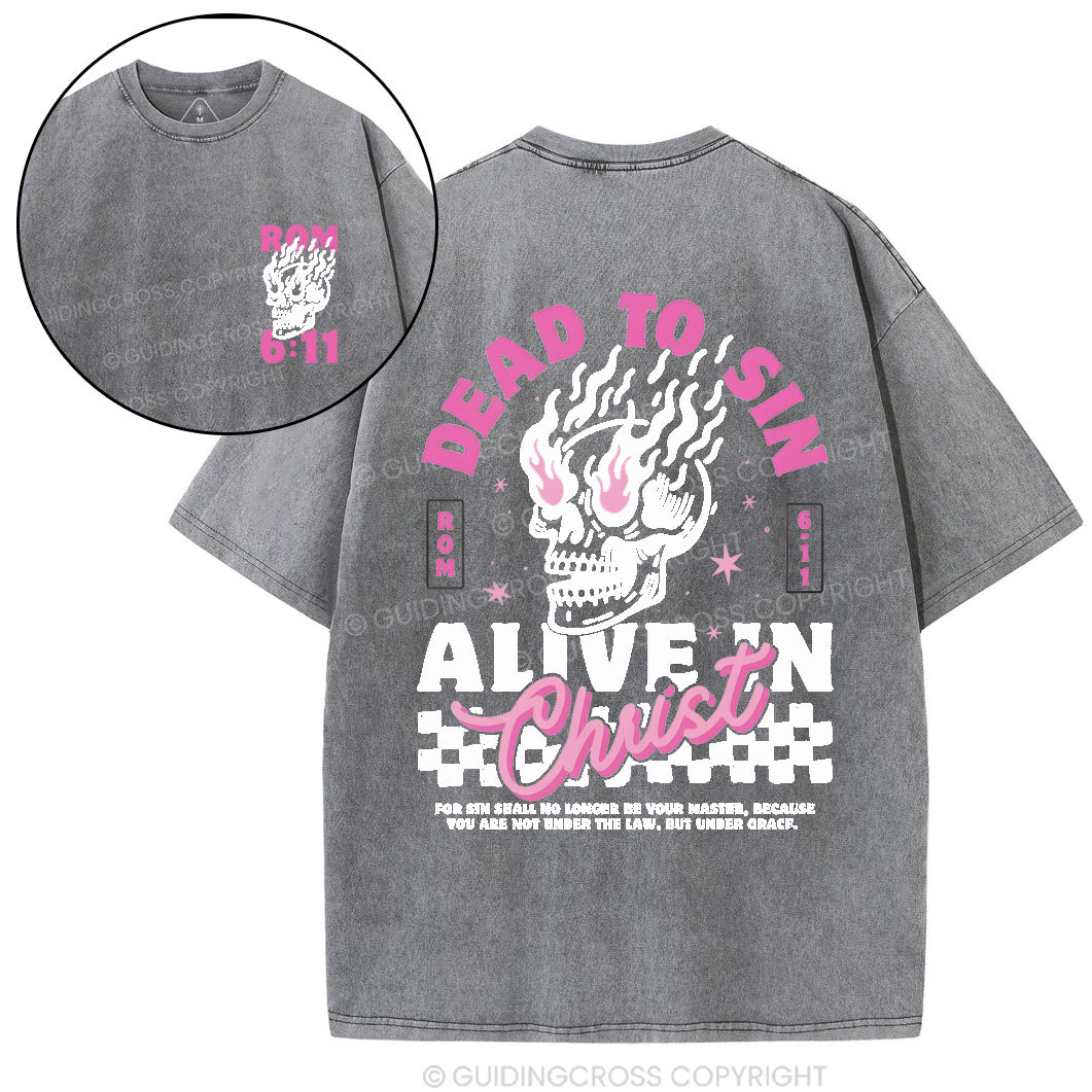 Dead To Sin Chirstian Washed T-Shirt