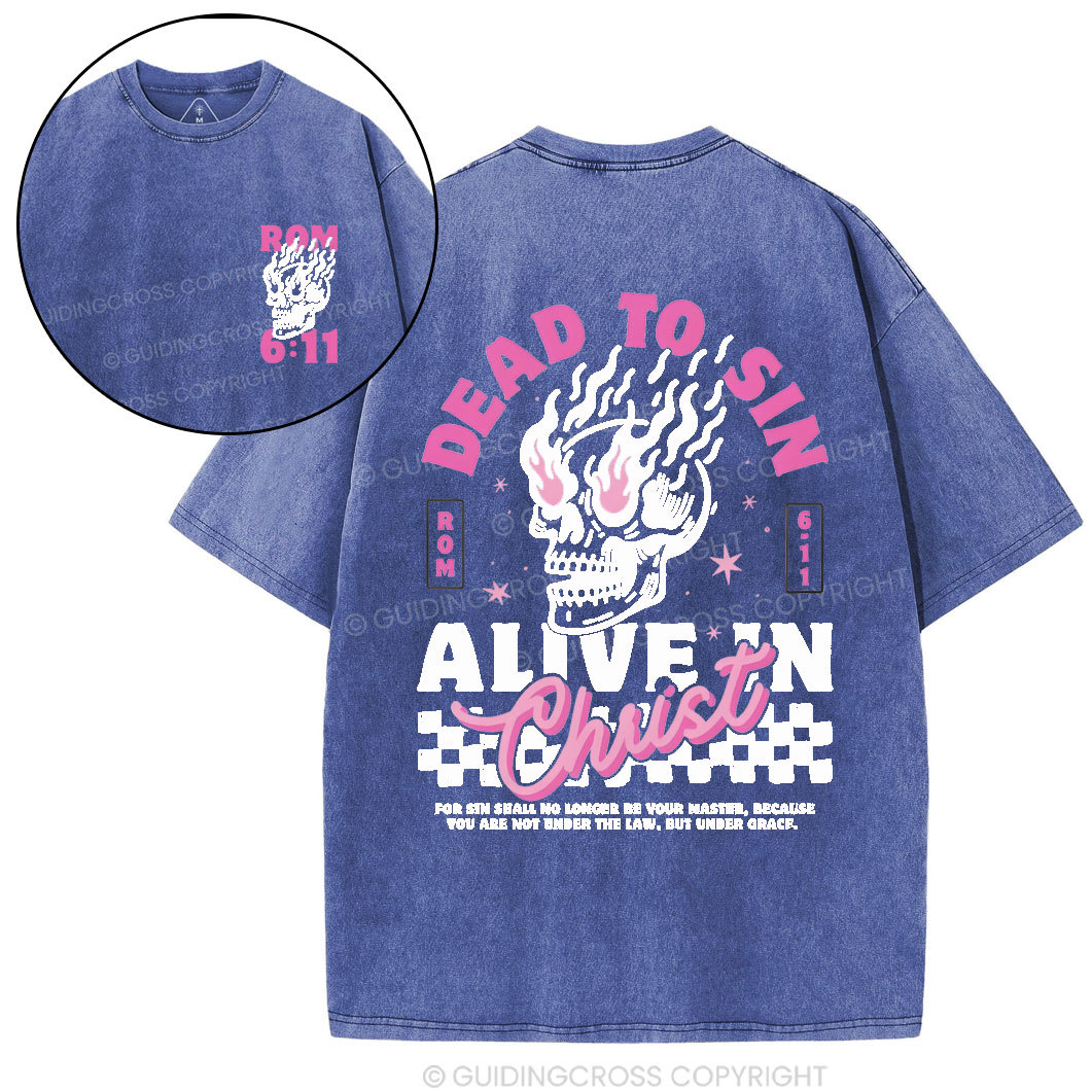 Dead To Sin Chirstian Washed T-Shirt