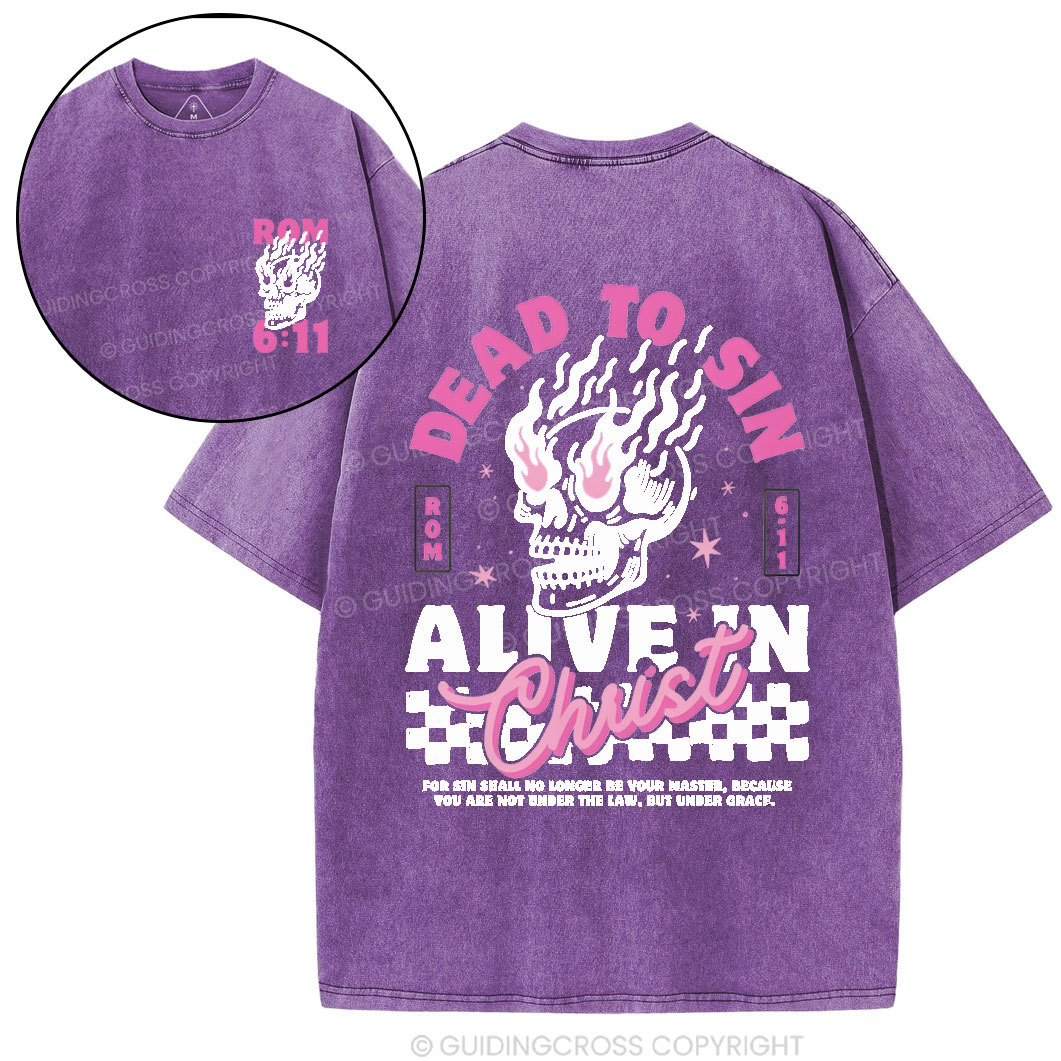Dead To Sin Chirstian Washed T-Shirt
