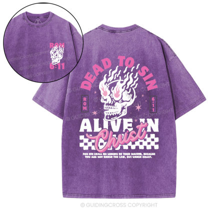 Dead To Sin Chirstian Washed T-Shirt