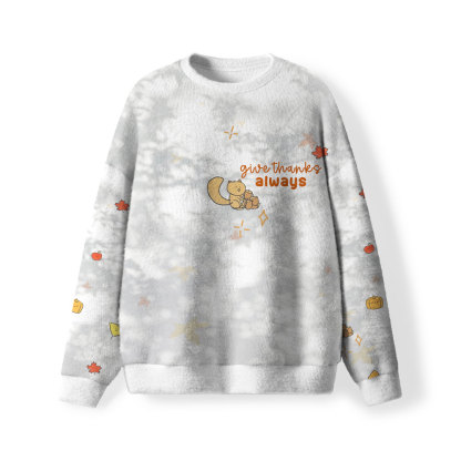 Dear Lord I Give Thanks For All Your Goodness Furry Christian Lightweight Sweater