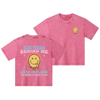 Dear Person Behind Me Christian Kid Washed T-Shirt