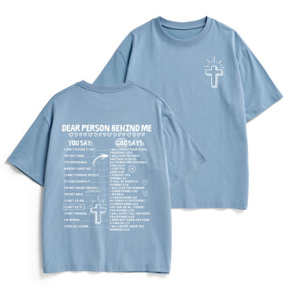Dear Person Behind Me Christian Heavy Cotton T-Shirt