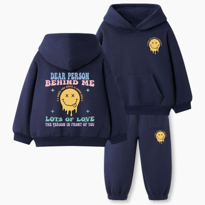 Dear Person Behind Me Christian Kid Fleece Hoodie Set