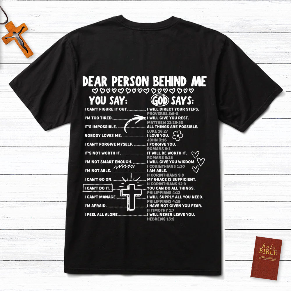 Dear Person Behind Me Christian T-Shirt
