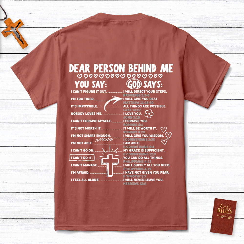 Dear Person Behind Me Christian T-Shirt