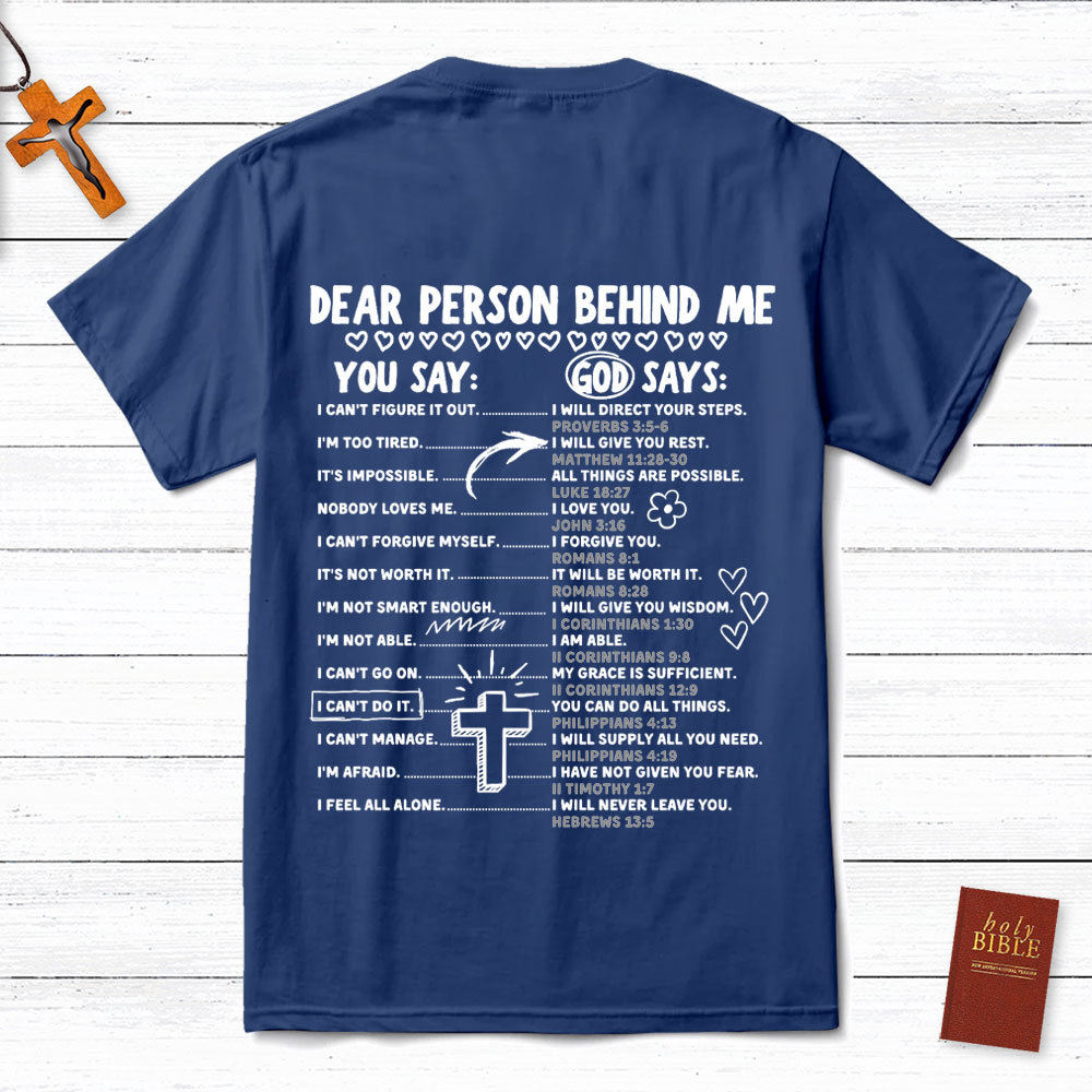 Dear Person Behind Me Christian T-Shirt