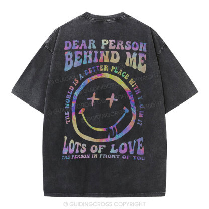 Dear Person Behind Me Christian Washed T-Shirt