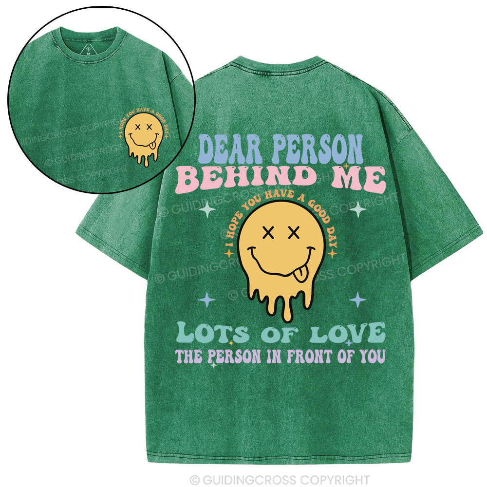 Dear Person Behind Me Christian Washed T-Shirt
