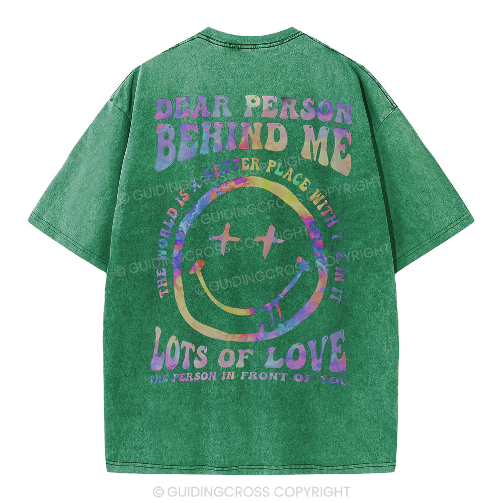 Dear Person Behind Me Christian Washed T-Shirt