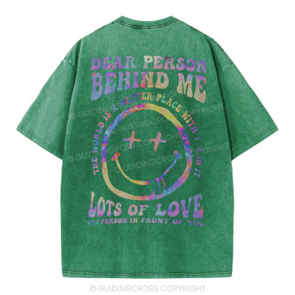Dear Person Behind Me Christian Washed T-Shirt