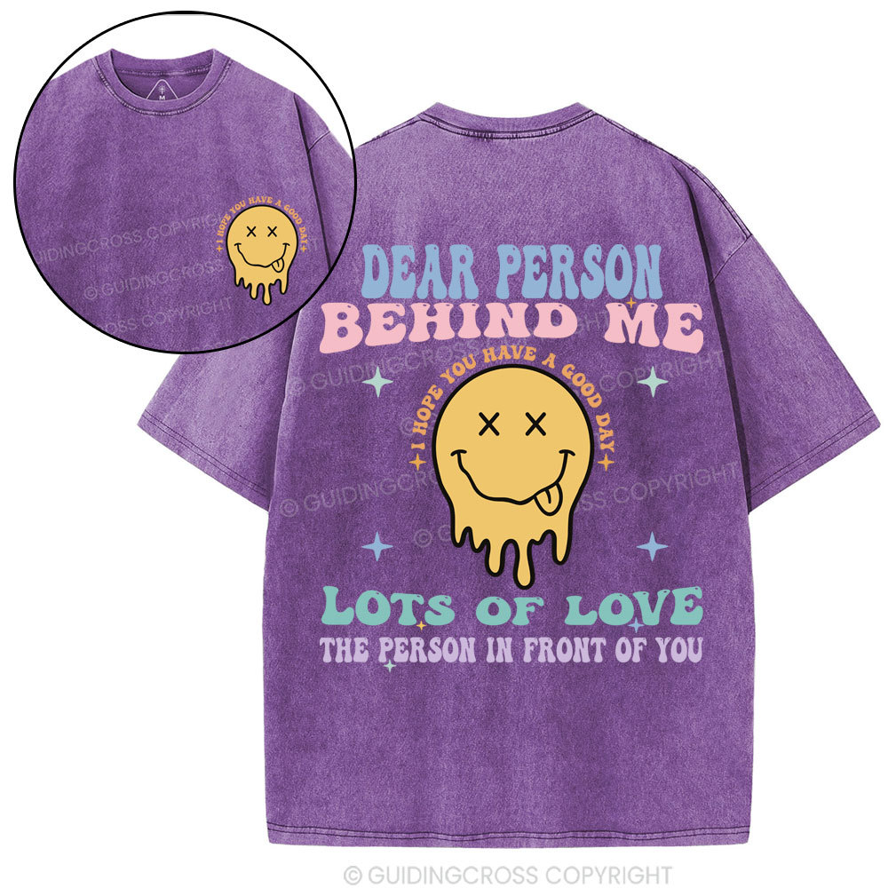 Dear Person Behind Me Christian Washed T-Shirt