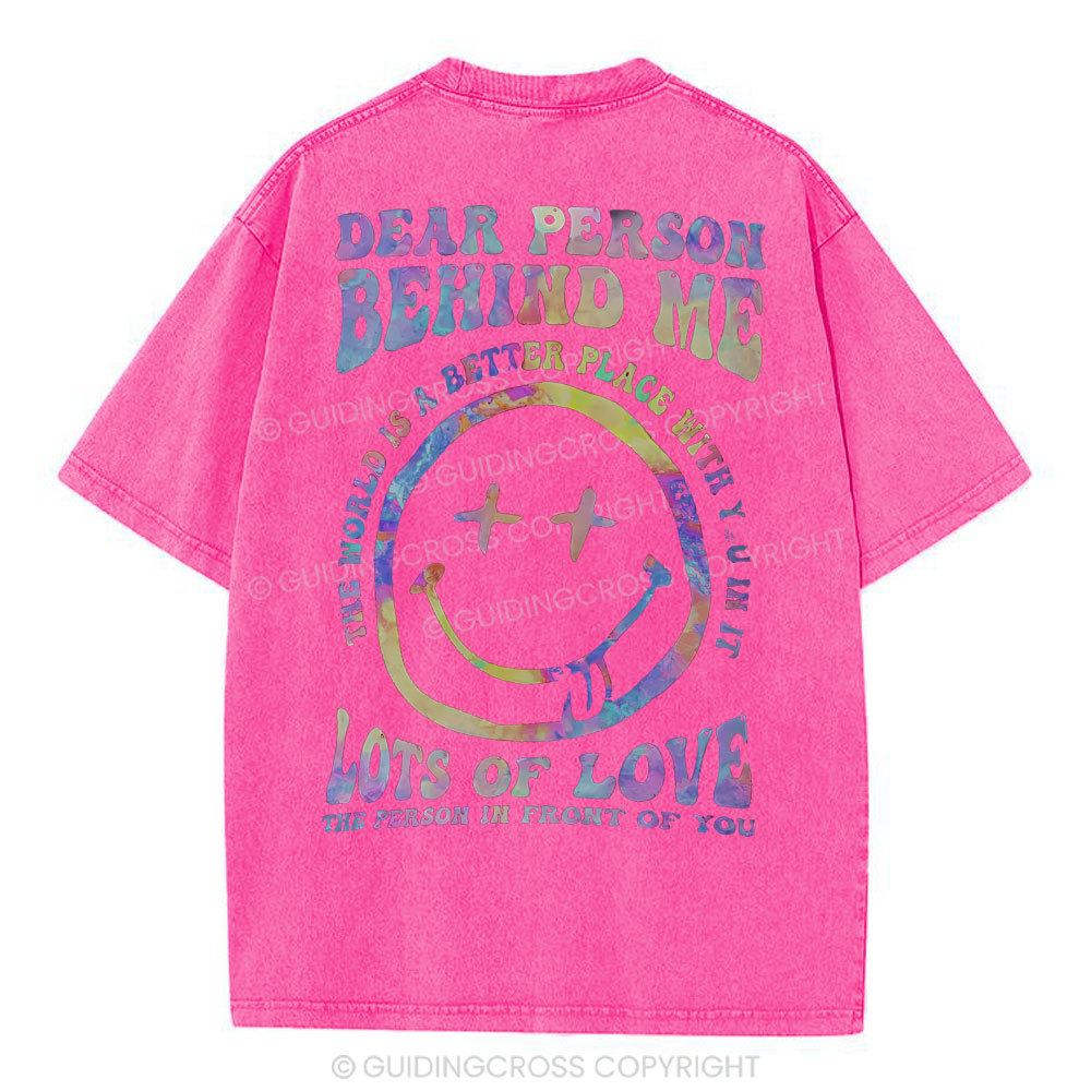 Dear Person Behind Me Christian Washed T-Shirt