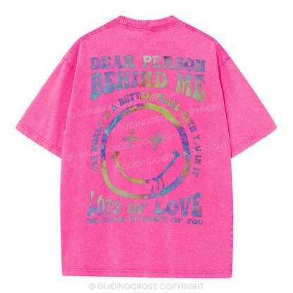 Dear Person Behind Me Christian Washed T-Shirt