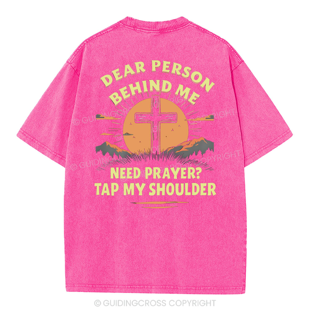 Dear Person Behind Me Christian Washed T-Shirt