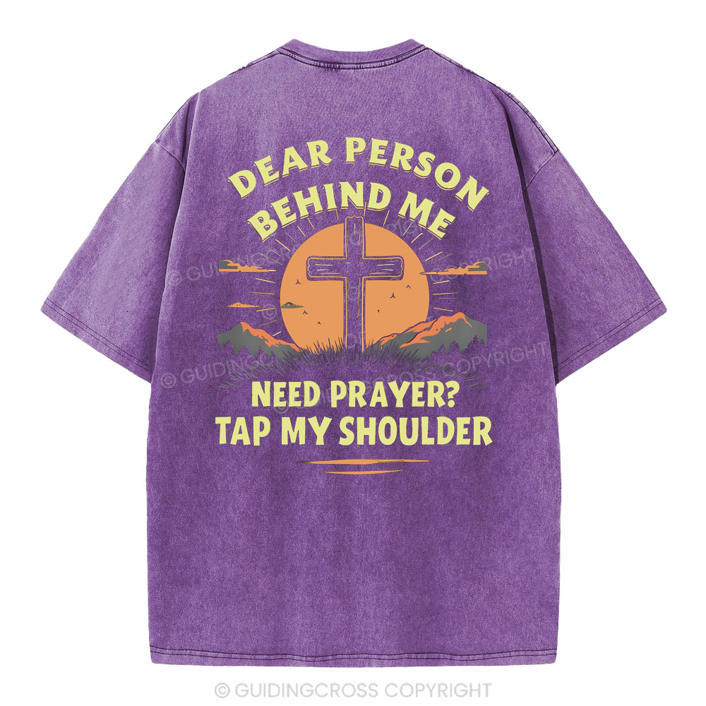 Dear Person Behind Me Christian Washed T-Shirt