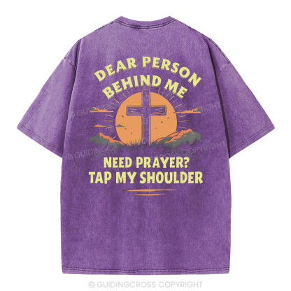 Dear Person Behind Me Christian Washed T-Shirt