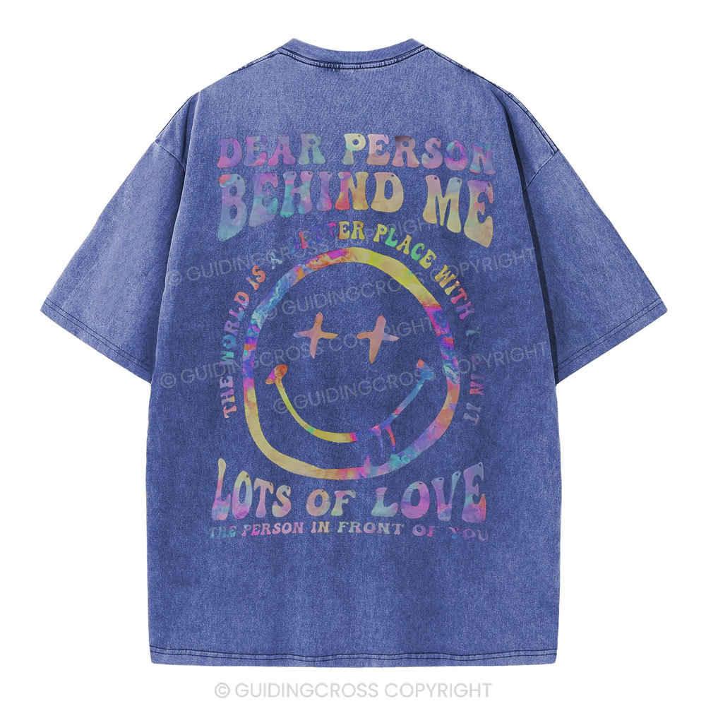 Dear Person Behind Me Christian Washed T-Shirt