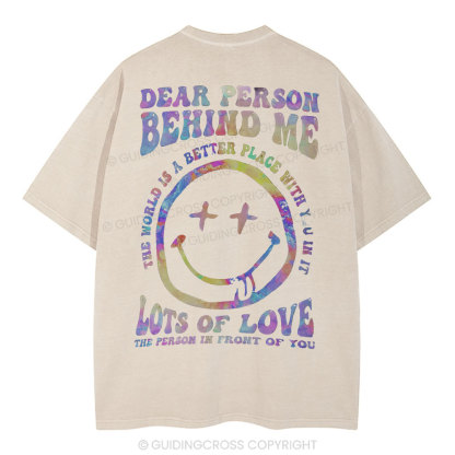 Dear Person Behind Me Christian Washed T-Shirt
