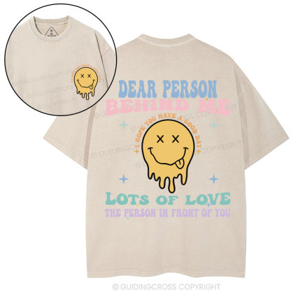 Dear Person Behind Me Christian Washed T-Shirt