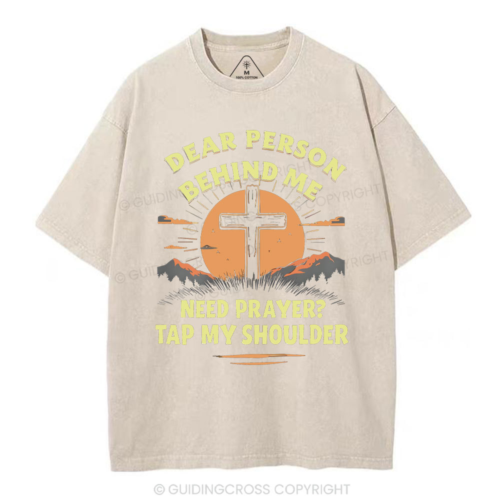 Dear Person Behind Me Christian Washed T-Shirt