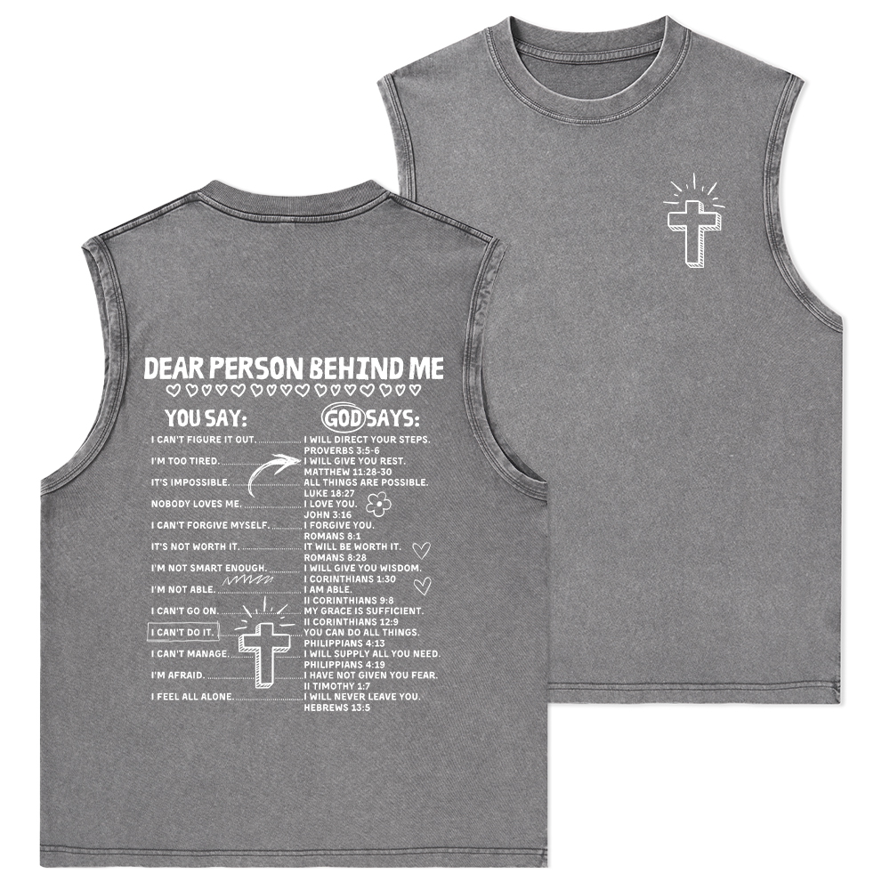 Sample Christian Washed Tank Top Sale - GuidingCross