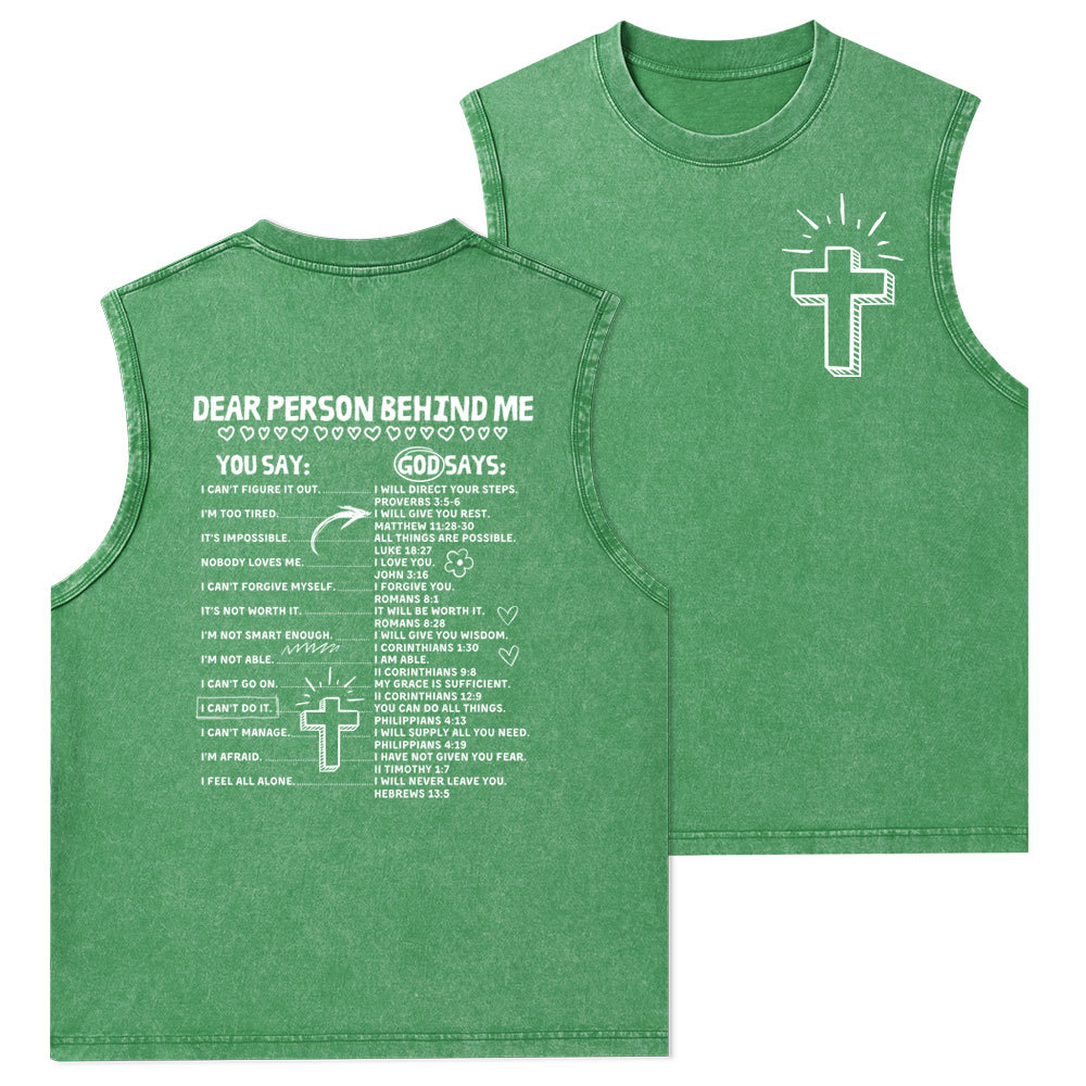 Sample Christian Washed Tank Top Sale - GuidingCross